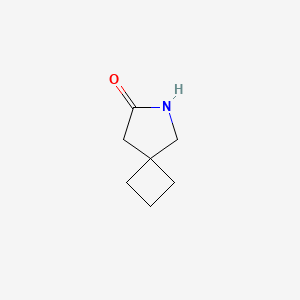 6-Azaspiro[3.4]octan-7-one chemical structure (CAS 1465480-75-4)
