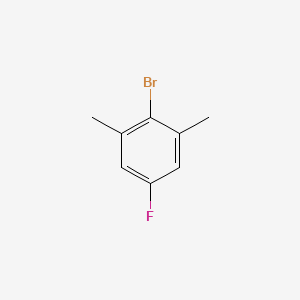 2-Bromo-5-fluoro-1,3-dimethylbenzene chemical structure (CAS 14659-58-6)