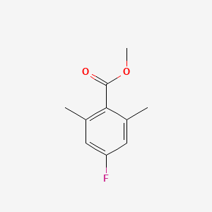 Methyl 4-fluoro-2,6-dimethylbenzoate chemical structure (CAS 14659-60-0)