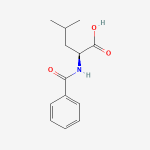 N-Benzoyl-L-leucine chemical structure (CAS 1466-83-7)