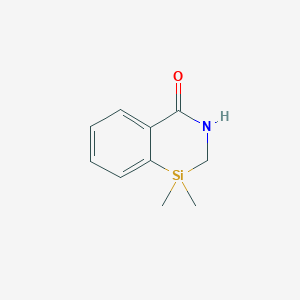 1,1-Dimethyl-2,3-dihydrobenzo[d][1,3]azasilin-4(1H)-one chemical structure (CAS 146617-38-1)