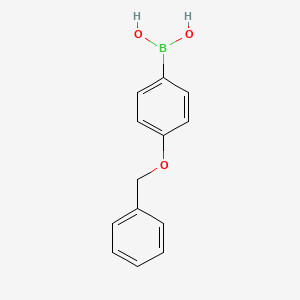 (4-(Benzyloxy)phenyl)boronic acid chemical structure (CAS 146631-00-7)