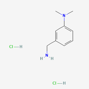 3-(Aminomethyl)-N,N-dimethylaniline dihydrochloride chemical structure (CAS 146639-76-1)