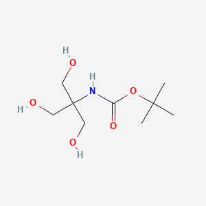 tert-Butyl N-[2-hydroxy-1,1-bis(hydroxymethyl)-ethyl]carbamate chemical structure (CAS 146651-71-0)