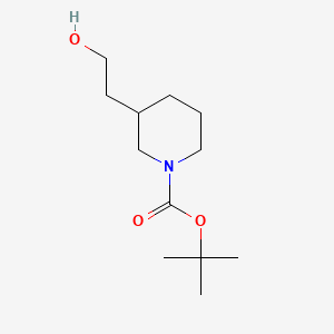 tert-Butyl 3-(2-hydroxyethyl)piperidine-1-carboxylate chemical structure (CAS 146667-84-7)