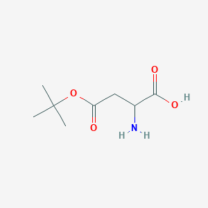2-Amino-4-(tert-butoxy)-4-oxobutanoic acid chemical structure (CAS 146692-91-3)