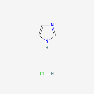 1H-Imidazole hydrochloride chemical structure (CAS 1467-16-9)