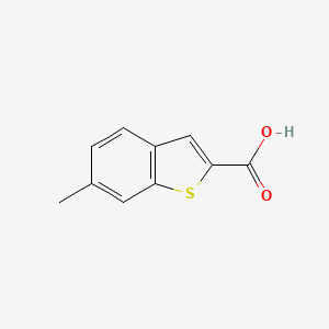 6-Methylbenzo[b]thiophene-2-carboxylic acid chemical structure (CAS 1467-86-3)