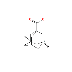 3,5-Dimethyladamantane-1-carboxylic acid chemical structure (CAS 14670-94-1)