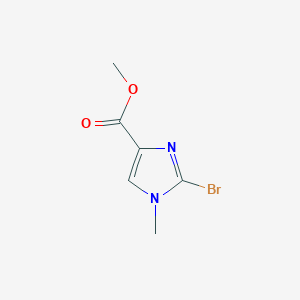 Methyl 2-bromo-1-methyl-1H-imidazole-4-carboxylate chemical structure (CAS 1467728-93-3)