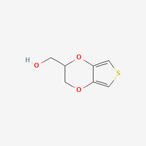 (2,3-Dihydrothieno[3,4-b][1,4]dioxin-2-yl)methanol chemical structure (CAS 146796-02-3)