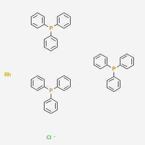 Tris(triphenylphosphine)chlororhodium chemical structure (CAS 14694-95-2)