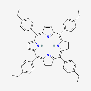 5,10,15,20-Tetrakis(4-ethylphenyl)porphyrin chemical structure (CAS 146943-75-1)