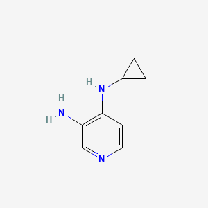 N4-Cyclopropylpyridine-3,4-diamine chemical structure (CAS 146950-68-7)