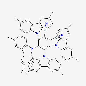 3,4,5,6-Tetrakis(3,6-dimethyl-9H-carbazol-9-yl)phthalonitrile chemical structure (CAS 1469700-28-4)