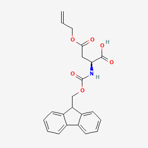 Fmoc-Asp(OAll)-OH chemical structure (CAS 146982-24-3)