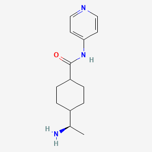 trans-4-((R)-1-Aminoethyl)-N-(pyridin-4-yl)cyclohexanecarboxamide chemical structure (CAS 146986-50-7)