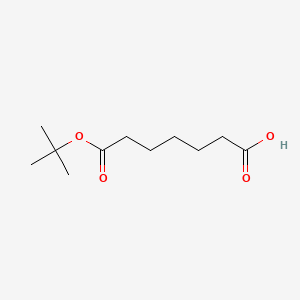 7-(tert-Butoxy)-7-oxoheptanoic acid chemical structure (CAS 1469894-57-2)