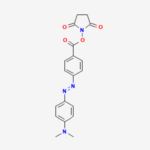 2,5-Dioxopyrrolidin-1-yl 4-((4-(dimethylamino)phenyl)diazenyl)benzoate chemical structure (CAS 146998-31-4)