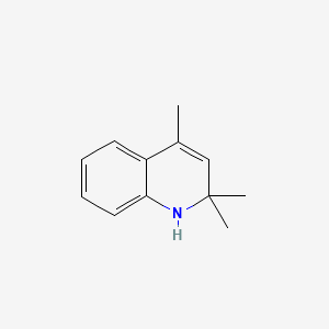 2,2,4-Trimethyl-1,2-dihydroquinoline chemical structure (CAS 147-47-7)