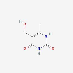5-(Hydroxymethyl)-6-methylpyrimidine-2,4(1H,3H)-dione chemical structure (CAS 147-61-5)
