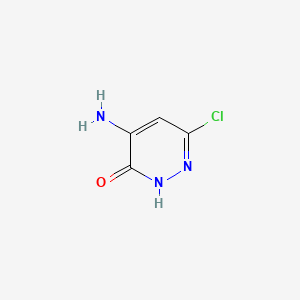 4-Amino-6-chloropyridazin-3(2H)-one chemical structure (CAS 14704-64-4)