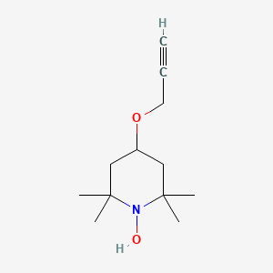 2,2,6,6-Tetramethyl-4-(2-propynyloxy)piperidine 1-oxyl chemical structure (CAS 147045-24-7)