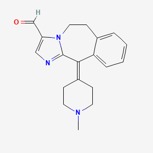 11-(1-Methylpiperidin-4-ylidene)-6,11-dihydro-5H-benzo[d]imidazo[1,2-a]azepine-3-carbaldehyde chemical structure (CAS 147084-10-4)
