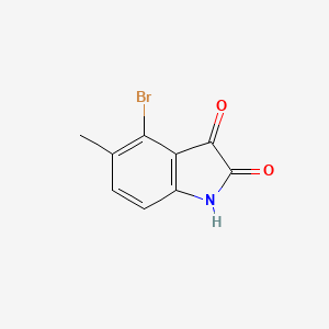 4-Bromo-5-methylindoline-2,3-dione chemical structure (CAS 147149-84-6)