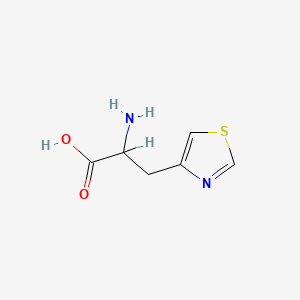 2-Amino-3-(thiazol-4-yl)propanoic acid chemical structure (CAS 14717-97-6)