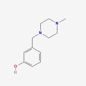 3-((4-Methylpiperazin-1-yl)methyl)phenol chemical structure (CAS 147192-84-5)