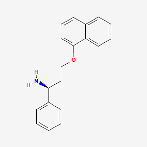 (S)-3-(Naphthalen-1-yloxy)-1-phenylpropan-1-amine chemical structure (CAS 147199-40-4)