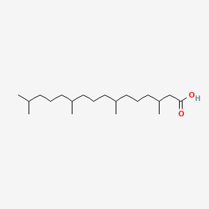 3,7,11,15-Tetramethylhexadecanoic acid chemical structure (CAS 14721-66-5)