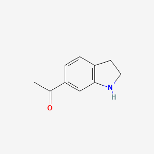 1-(Indolin-6-yl)ethanone chemical structure (CAS 147265-76-7)