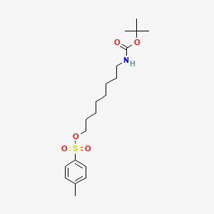 8-((tert-Butoxycarbonyl)amino)octyl 4-methylbenzenesulfonate chemical structure (CAS 1472656-81-7)
