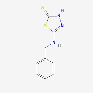 5-(Benzylamino)-1,3,4-thiadiazole-2-thiol chemical structure (CAS 14731-27-2)