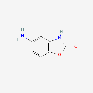 5-Amino-2,3-dihydro-1,3-benzoxazol-2-one chemical structure (CAS 14733-77-8)