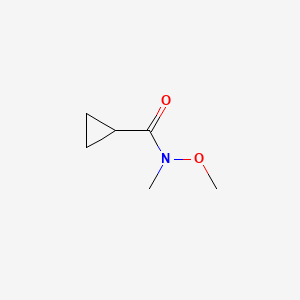 N-Methoxy-N-methylcyclopropanecarboxamide chemical structure (CAS 147356-78-3)