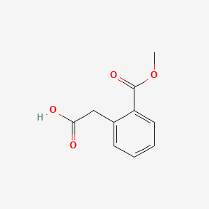 2-(2-(Methoxycarbonyl)phenyl)acetic acid chemical structure (CAS 14736-49-3)