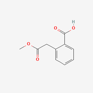 2-(2-Methoxy-2-oxoethyl)benzoic acid chemical structure (CAS 14736-50-6)
