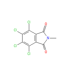 4,5,6,7-Tetrachloro-2-methylisoindoline-1,3-dione chemical structure (CAS 14737-80-5)