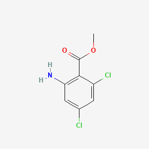 Methyl 2-amino-4,6-dichlorobenzoate chemical structure (CAS 147494-04-0)
