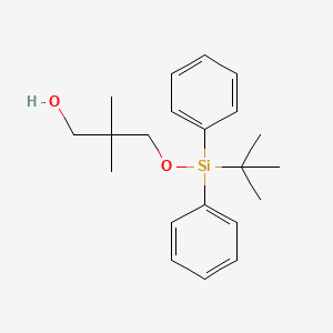 3-((tert-Butyldiphenylsilyl)oxy)-2,2-dimethylpropan-1-ol chemical structure (CAS 147509-22-6)