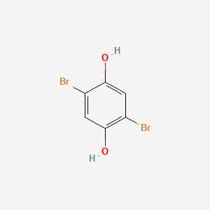 2,5-Dibromobenzene-1,4-diol chemical structure (CAS 14753-51-6)