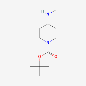 tert-Butyl 4-(methylamino)piperidine-1-carboxylate chemical structure (CAS 147539-41-1)