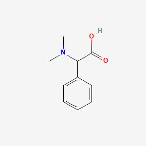 2-(Dimethylamino)-2-phenylacetic acid chemical structure (CAS 14758-99-7)