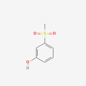 3-(Methylsulfonyl)phenol chemical structure (CAS 14763-61-2)