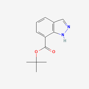 tert-Butyl 1H-indazole-7-carboxylate chemical structure (CAS 1476776-75-6)