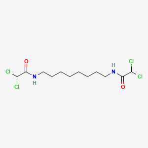 N,N'-(Octane-1,8-diyl)bis(2,2-dichloroacetamide) chemical structure (CAS 1477-57-2)