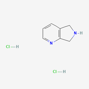 6,7-Dihydro-5H-pyrrolo[3,4-b]pyridine dihydrochloride chemical structure (CAS 147740-02-1)